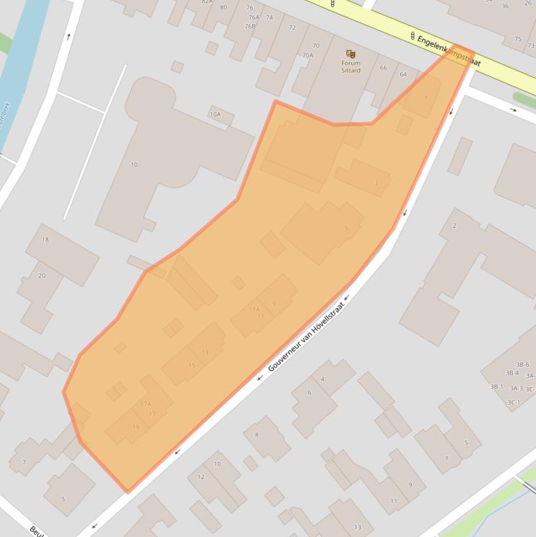 Kaart van postcodegebied 6131KC.