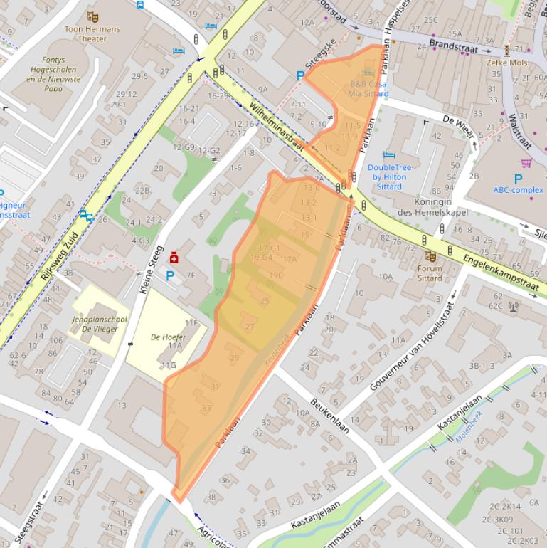 Kaart van postcodegebied 6131KE.