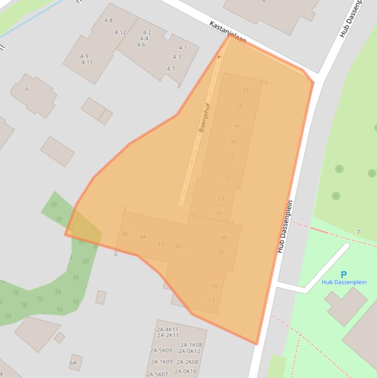 Kaart van postcodegebied 6131LA.