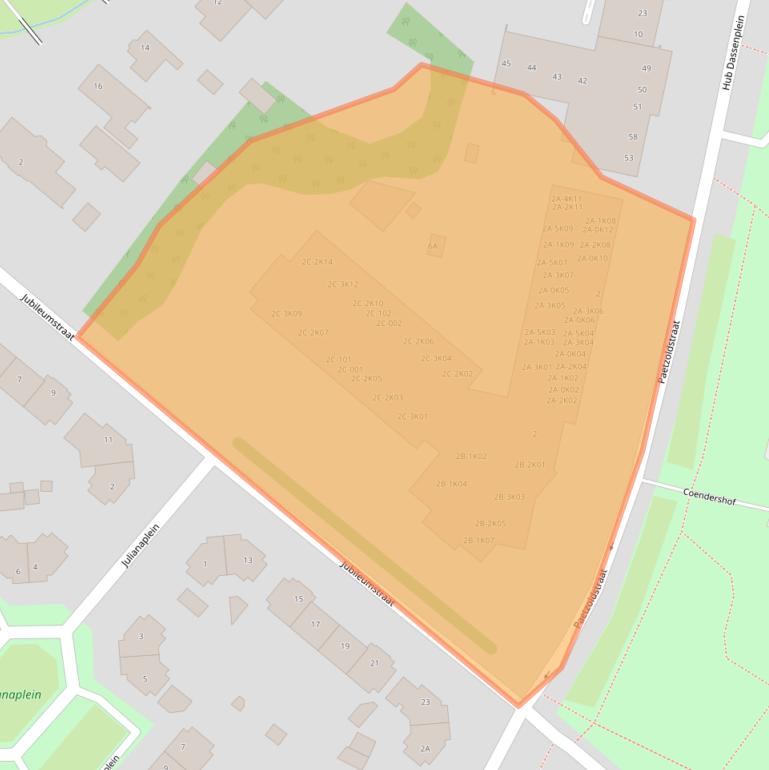 Kaart van postcodegebied 6131LD.