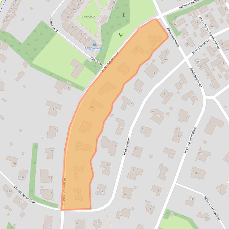 Kaart van postcodegebied 6132AG.