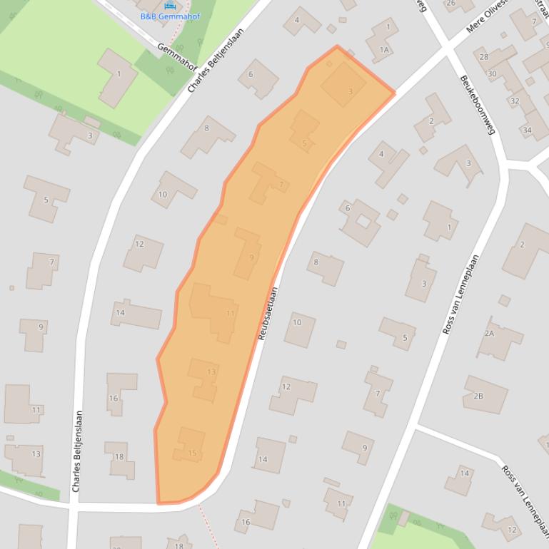 Kaart van postcodegebied 6132AJ.