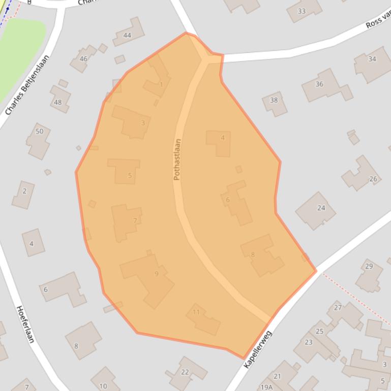 Kaart van postcodegebied 6132AR.