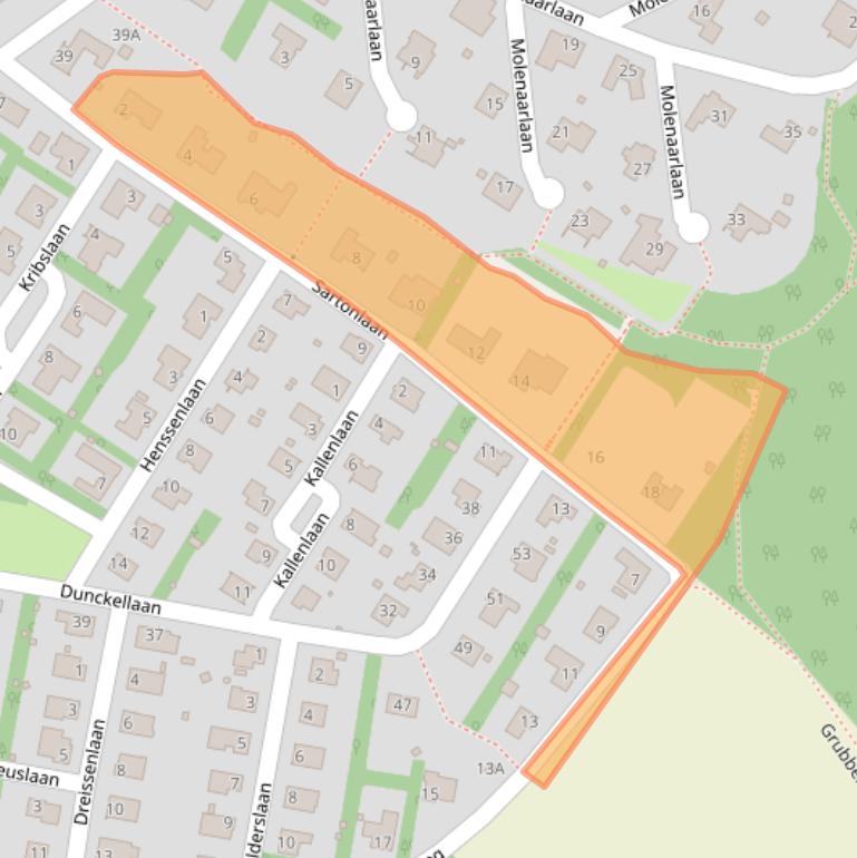 Kaart van postcodegebied 6132BD.