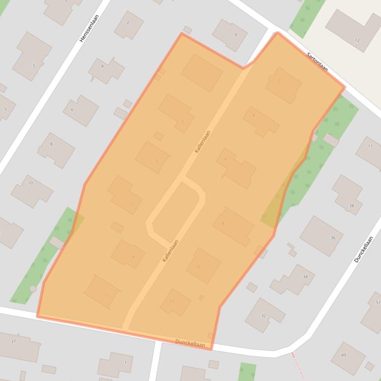 Kaart van postcodegebied 6132BH.