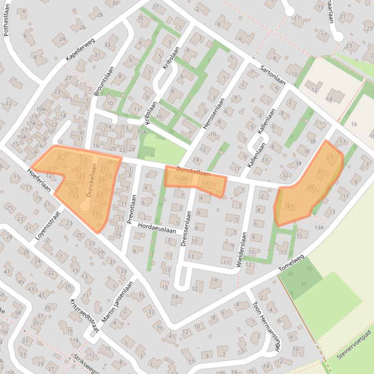 Kaart van postcodegebied 6132BK.