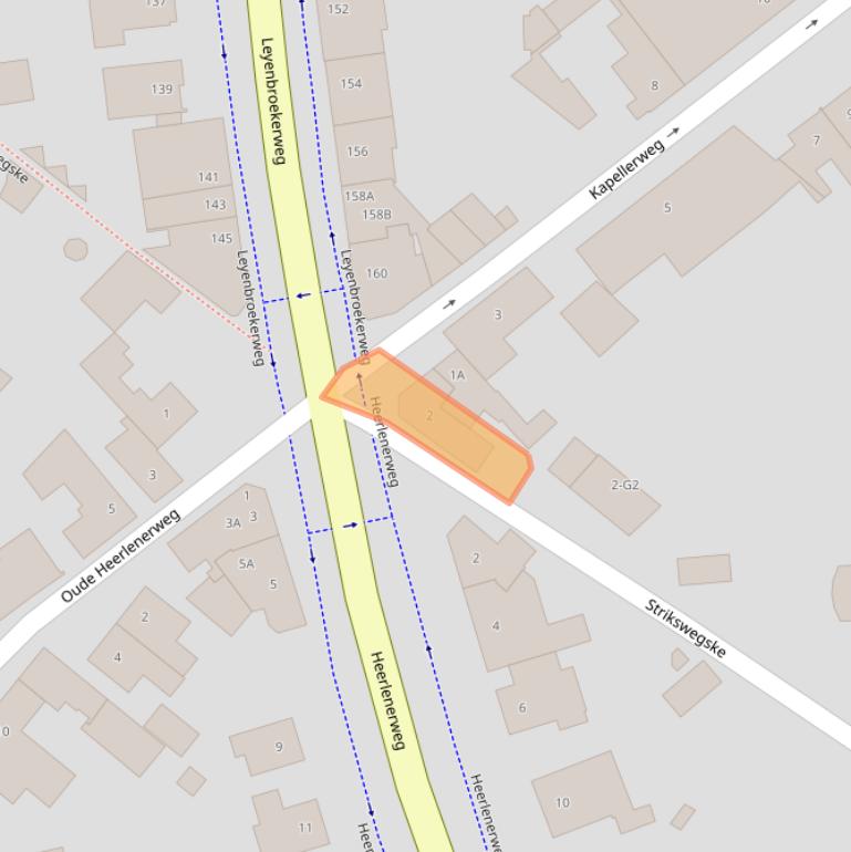 Kaart van postcodegebied 6132BX.