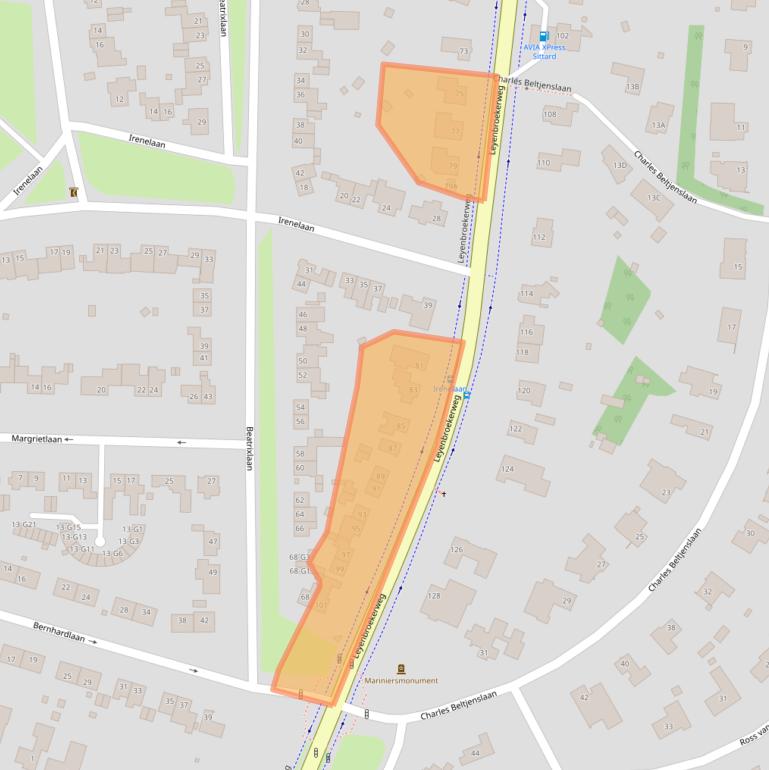 Kaart van postcodegebied 6132CC.