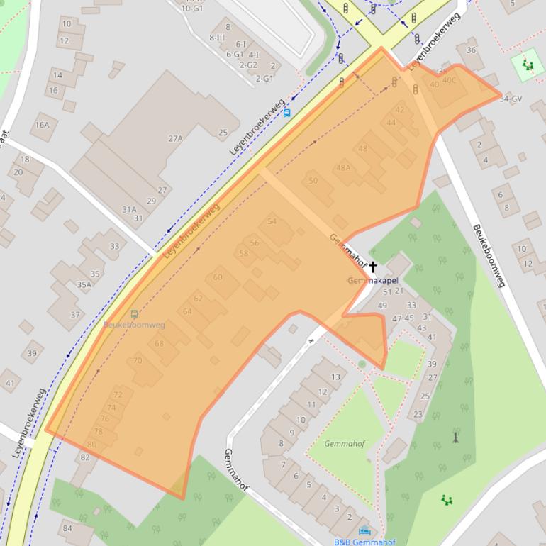 Kaart van postcodegebied 6132CG.