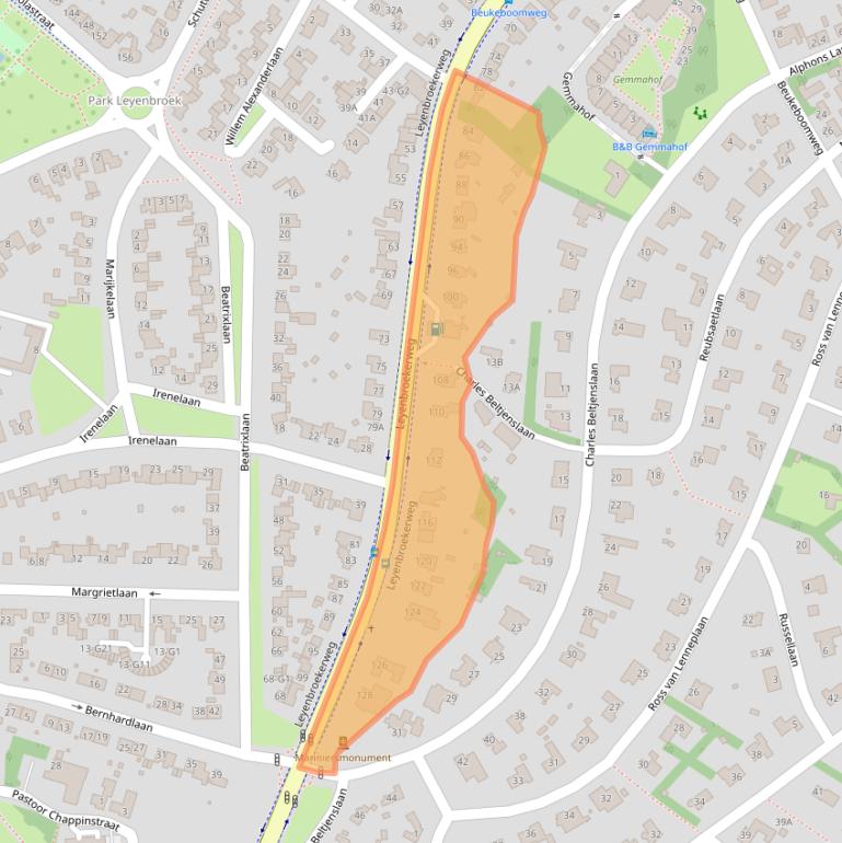 Kaart van postcodegebied 6132CH.