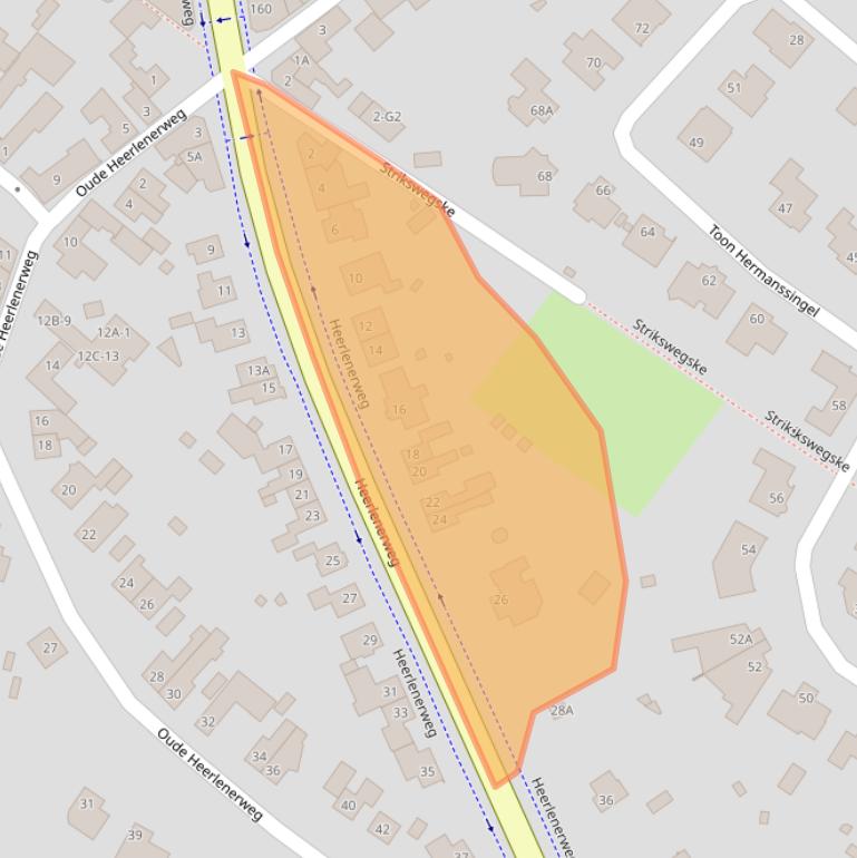 Kaart van postcodegebied 6132CM.