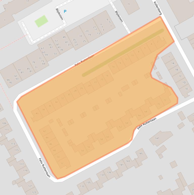 Kaart van postcodegebied 6132CX.