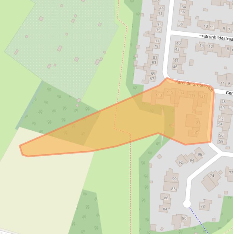 Kaart van postcodegebied 6132EJ.