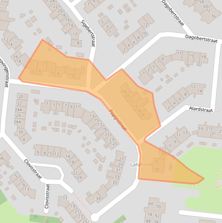 Kaart van postcodegebied 6132EK.