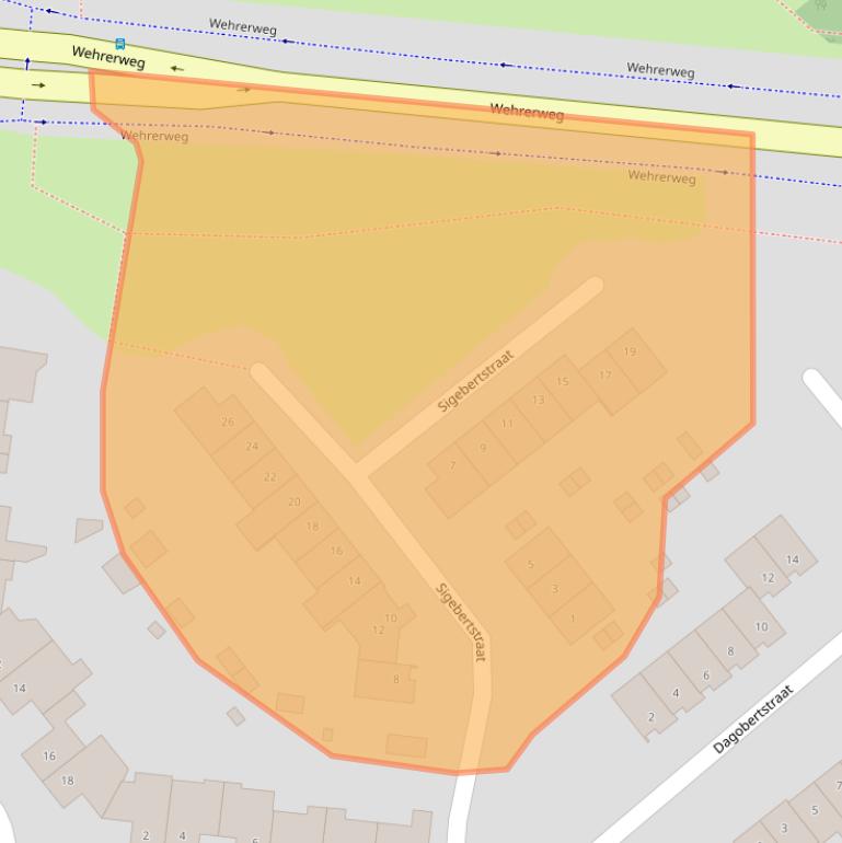 Kaart van postcodegebied 6132EM.
