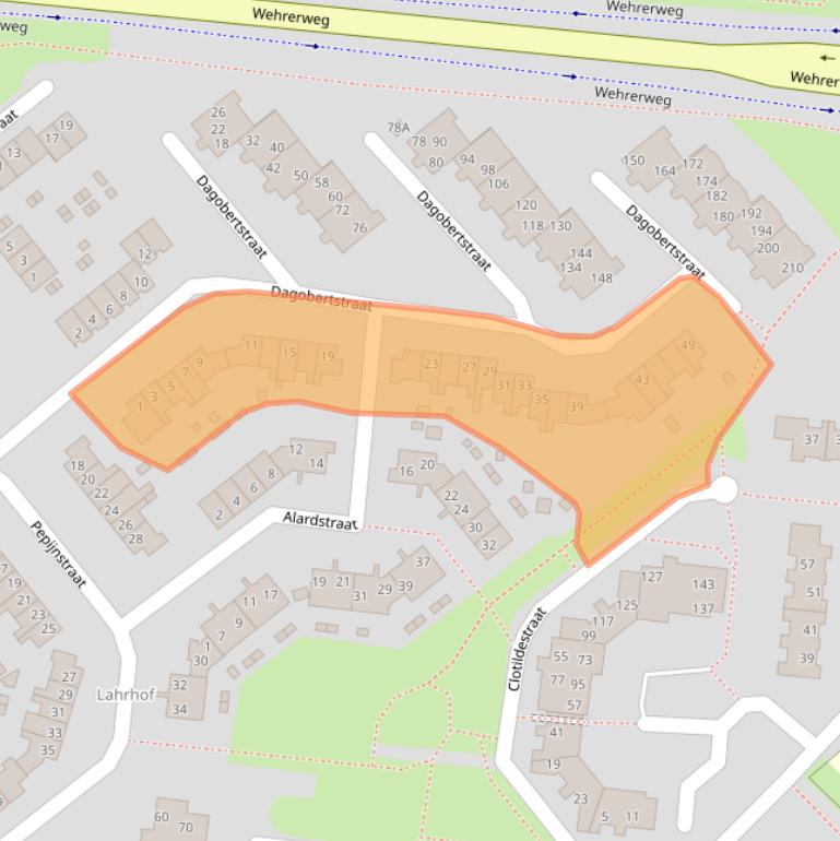 Kaart van postcodegebied 6132ET.