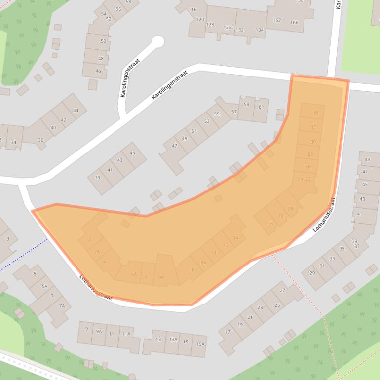 Kaart van postcodegebied 6132GL.