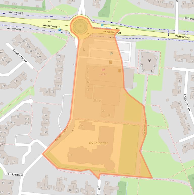 Kaart van postcodegebied 6132GN.