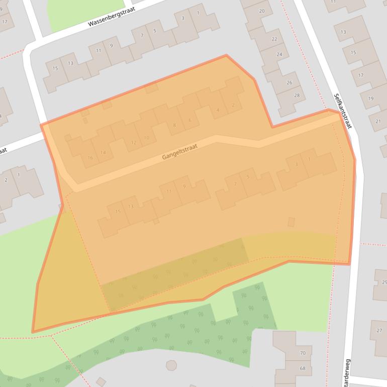 Kaart van postcodegebied 6132HB.