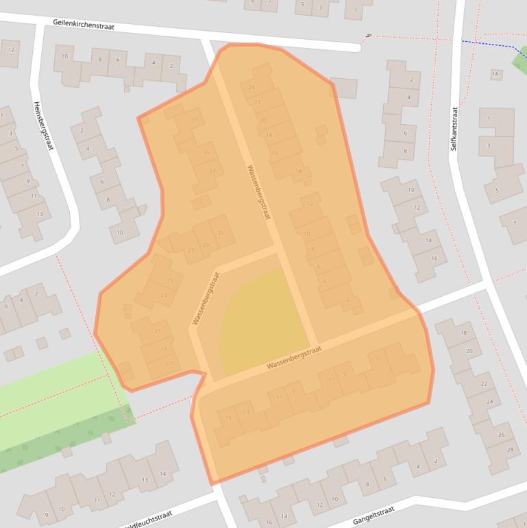 Kaart van postcodegebied 6132HC.