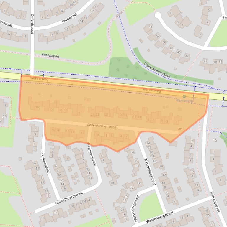 Kaart van postcodegebied 6132HD.