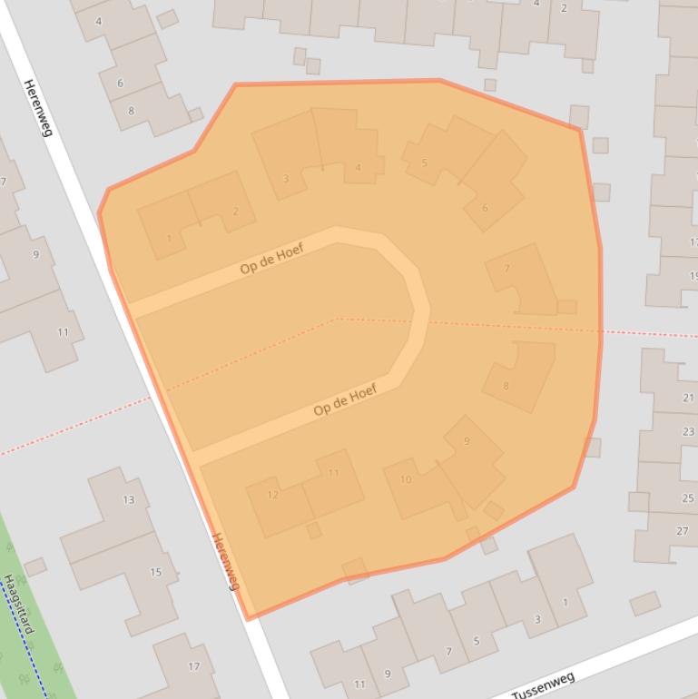 Kaart van postcodegebied 6132HN.