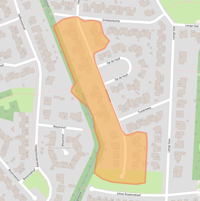 Kaart van postcodegebied 6132HR.