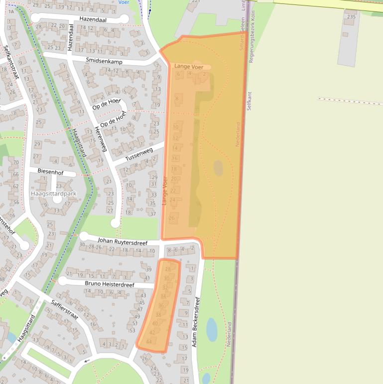 Kaart van postcodegebied 6132HT.