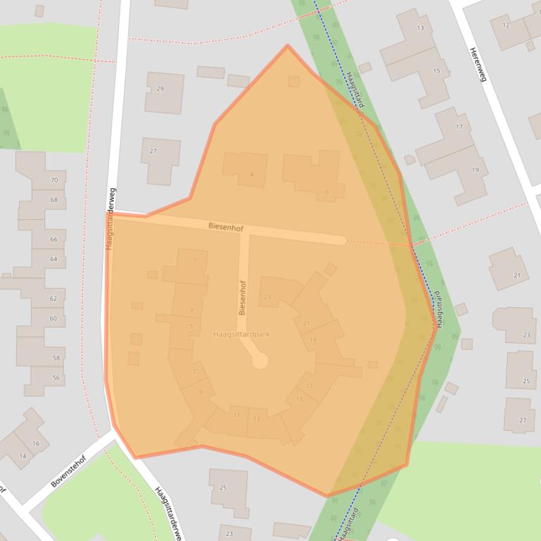 Kaart van postcodegebied 6132SR.