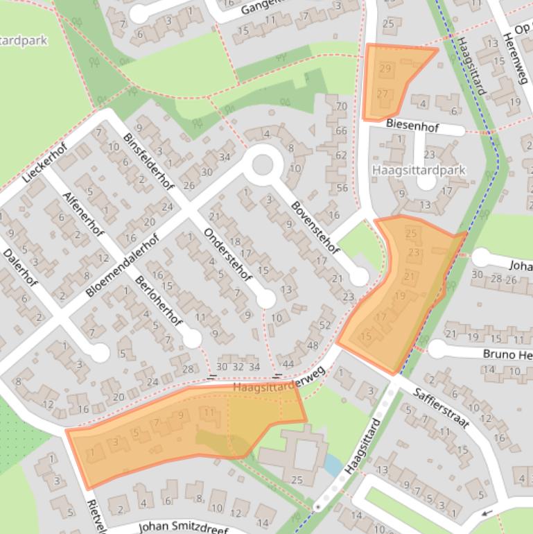 Kaart van postcodegebied 6132SV.