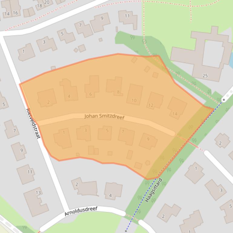 Kaart van postcodegebied 6132TB.