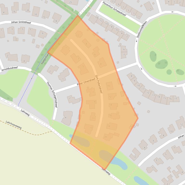 Kaart van postcodegebied 6132TD.