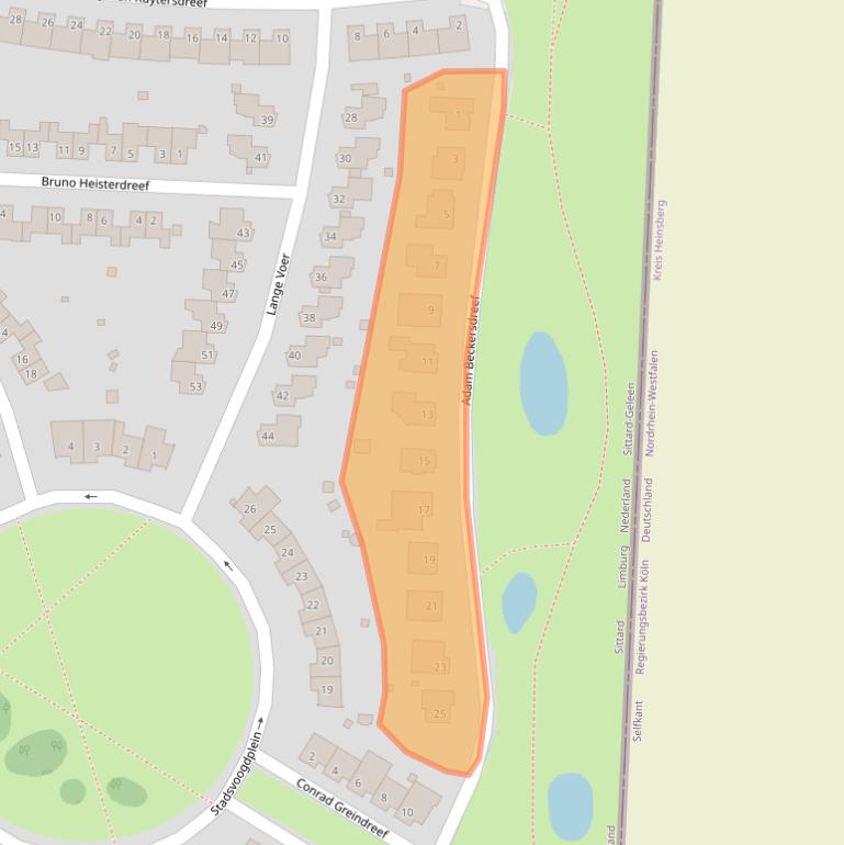 Kaart van postcodegebied 6132TK.