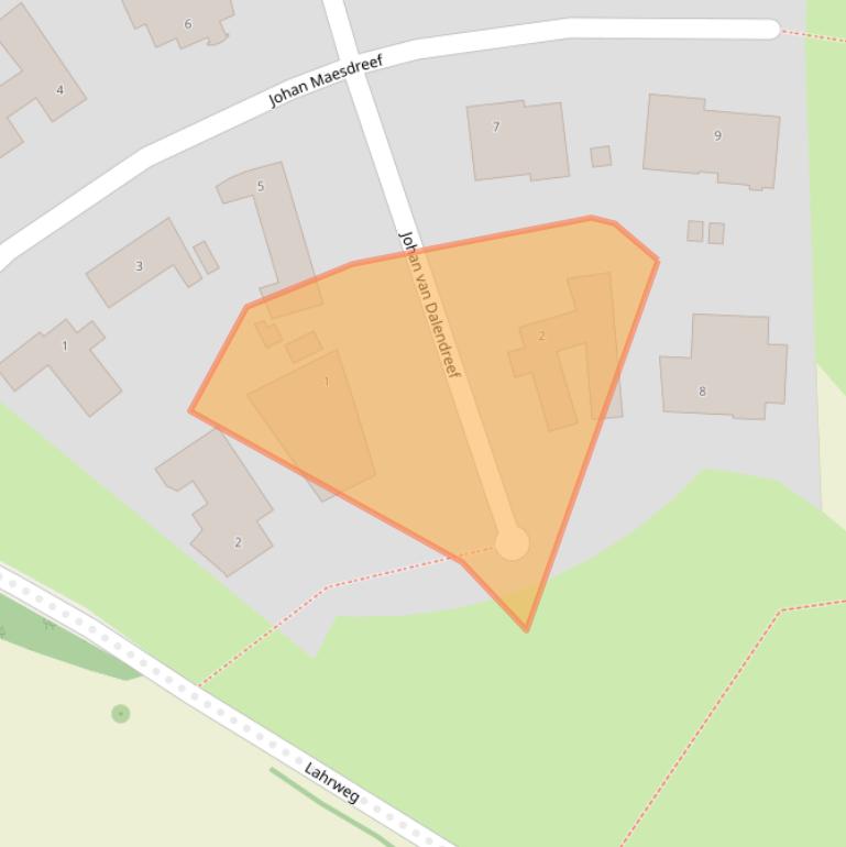 Kaart van postcodegebied 6132TN.