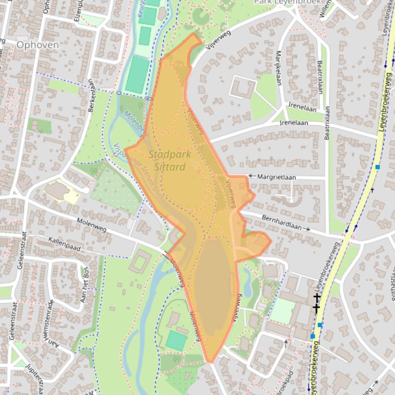 Kaart van postcodegebied 6133AR.
