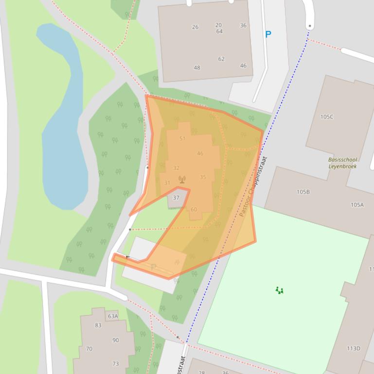 Kaart van postcodegebied 6133AS.