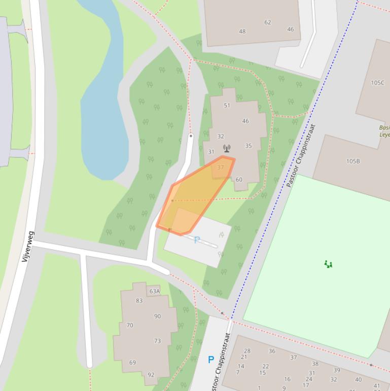 Kaart van postcodegebied 6133AT.