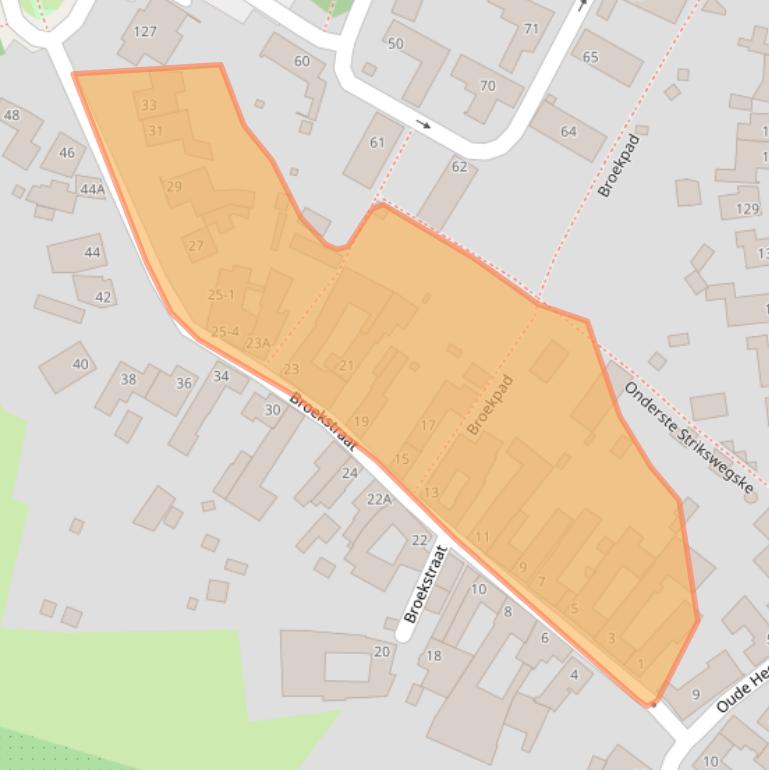 Kaart van postcodegebied 6133BM.