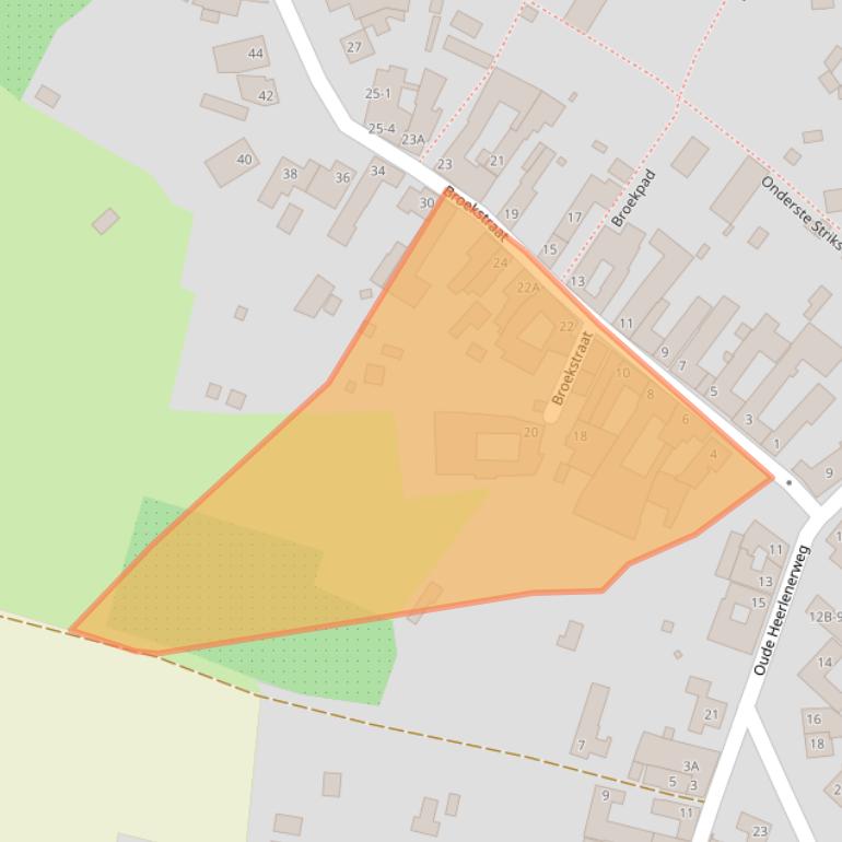 Kaart van postcodegebied 6133BN.