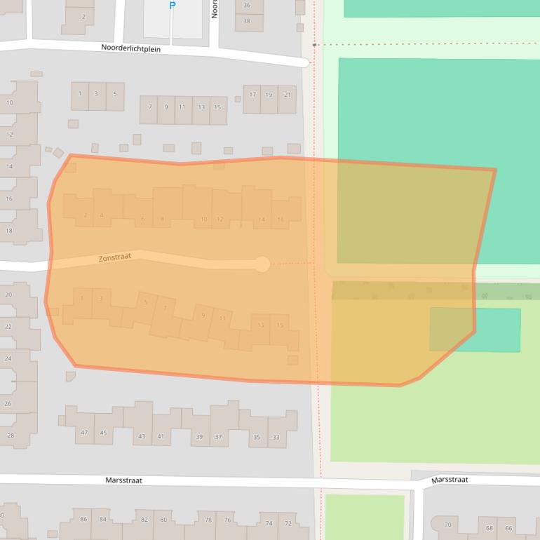 Kaart van postcodegebied 6133VC.