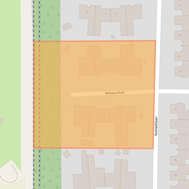 Kaart van postcodegebied 6133VH.