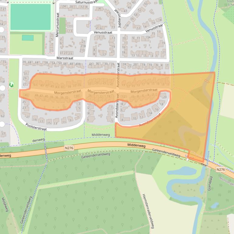 Kaart van postcodegebied 6133VK.