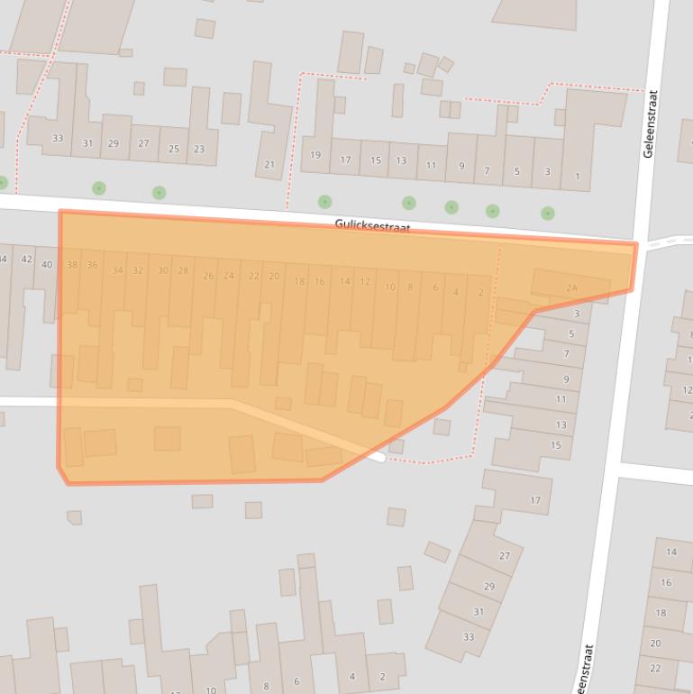 Kaart van postcodegebied 6133VX.