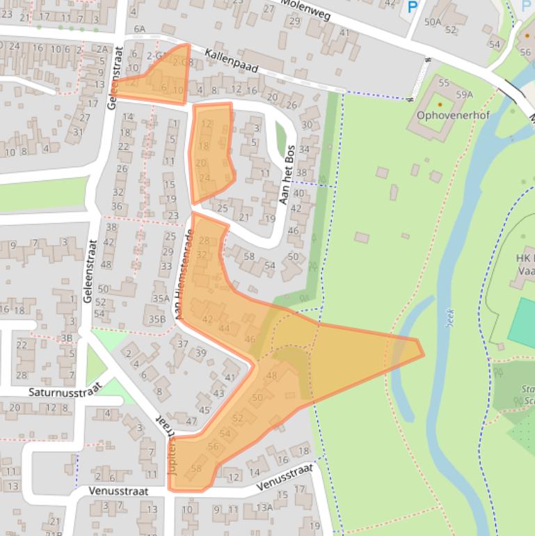 Kaart van postcodegebied 6133WB.