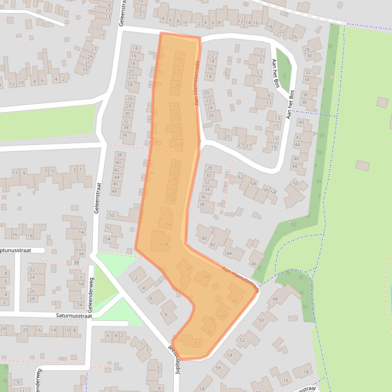 Kaart van postcodegebied 6133WC.