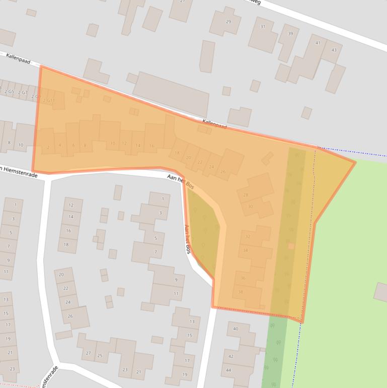 Kaart van postcodegebied 6133WD.