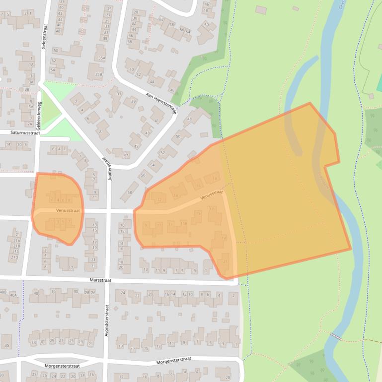 Kaart van postcodegebied 6133WJ.
