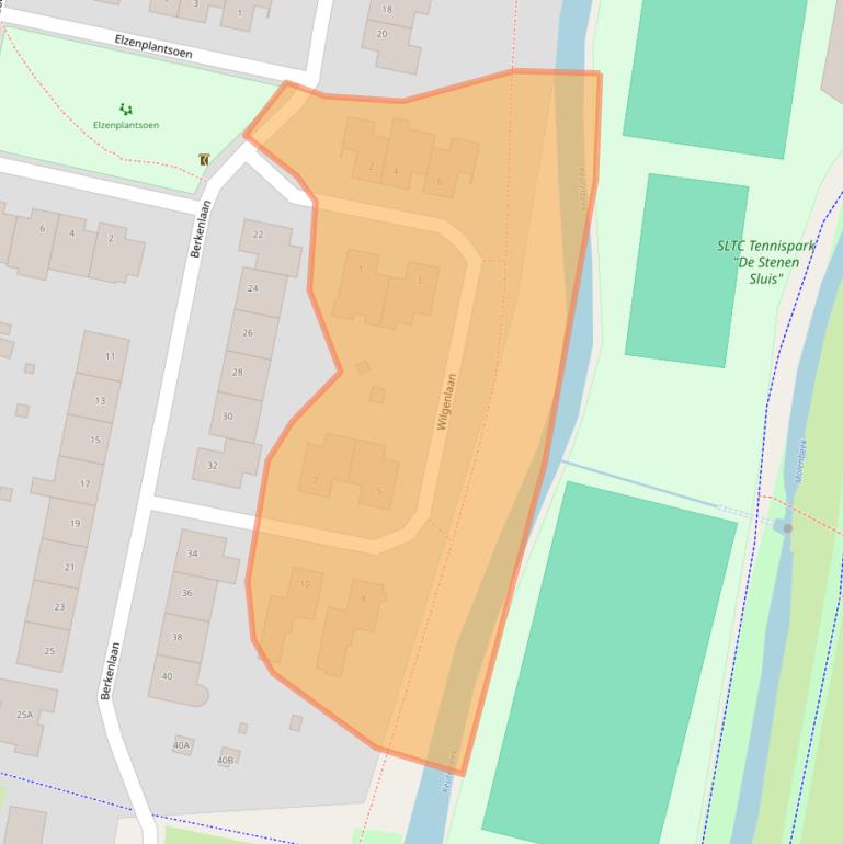 Kaart van postcodegebied 6133WV.