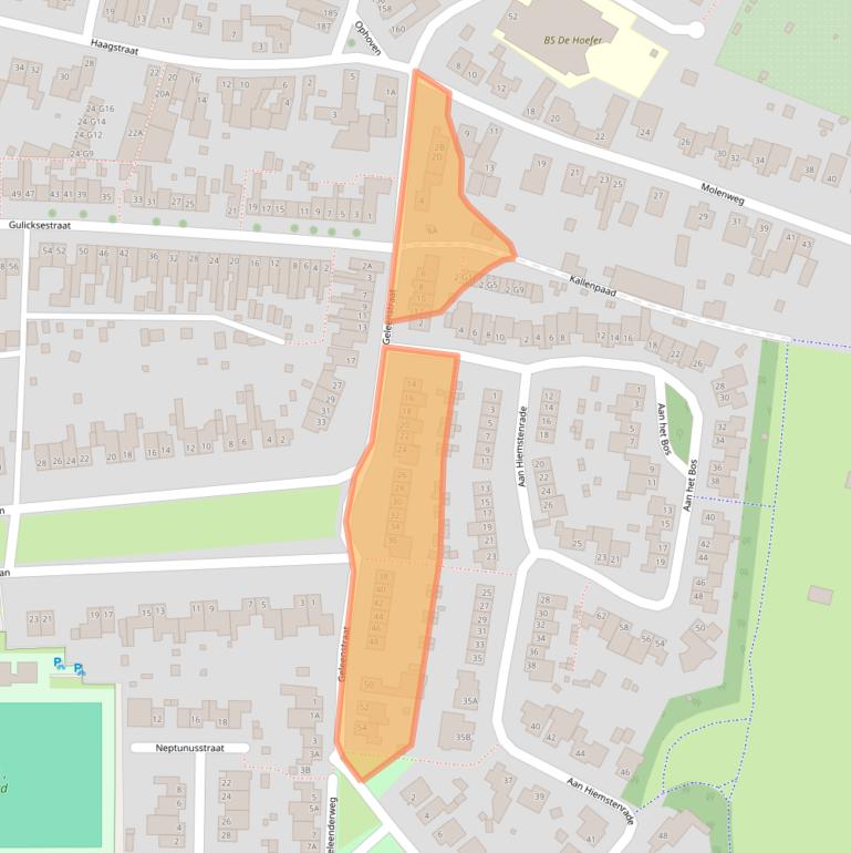 Kaart van postcodegebied 6133XL.