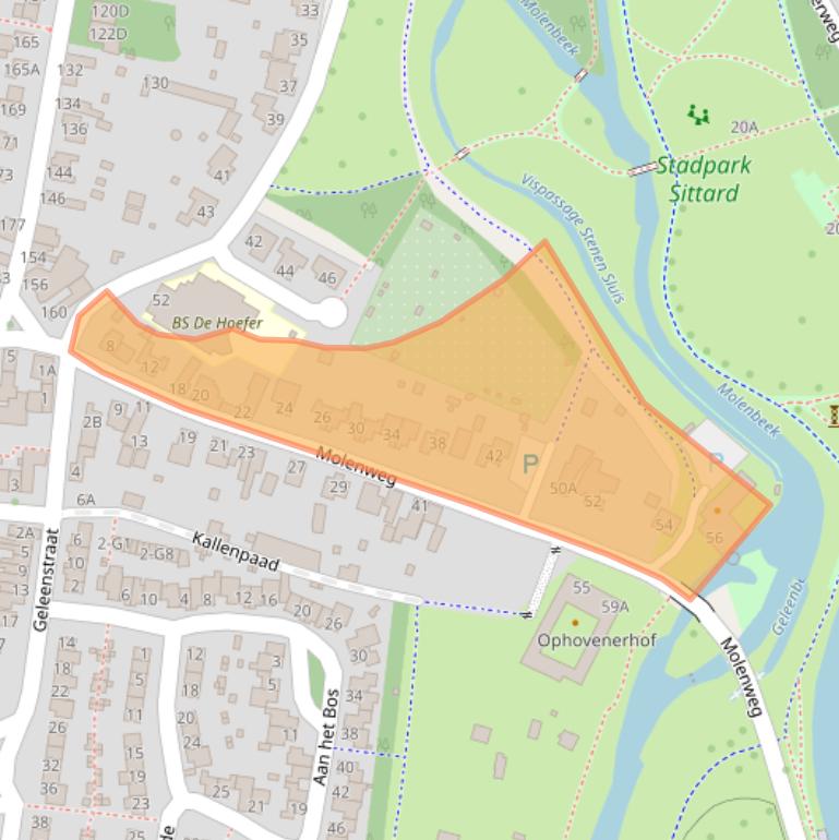 Kaart van postcodegebied 6133XN.